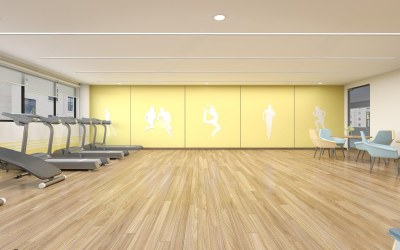 现代健身房3D模型下载
